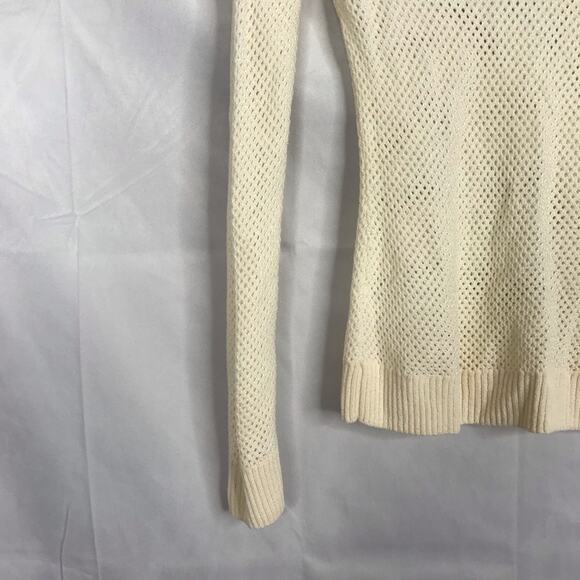 St. John wool blend open knit fitted sweatere - Picture 5 of 9